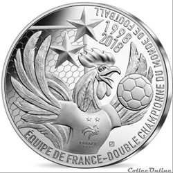 10 euros "La France Championne du Monde " 2018