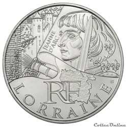 10 euros Lorraine 2012