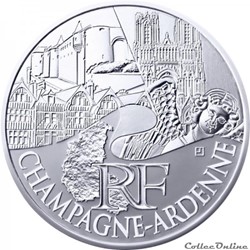 10 euros Champagne-Ardenne 2011