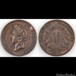 10 CENT. LOUIS-PHILIPPE I 1841 A ESSAI