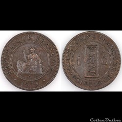 COCHINCHINE 1C 1879 A