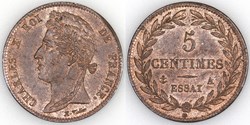 5 CENTIMES CHARLES X ND A ESSAI