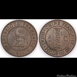 INDOCHINE 1 C 1894 A