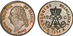 10 C. LOUIS XVIII 1824 A ESSAI 9g