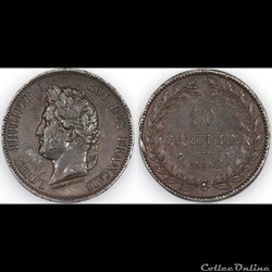 10 CENTIMES LOUIS-PHILIPPE I ESSAI ND