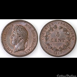 5 CENT. LOUIS-PHILIPPE I 1839 A