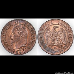 1 CENTIME 1862BB