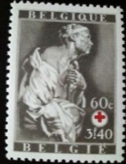 BELGIQUE - CROIX ROUGE - 1944 - 60c 3f40