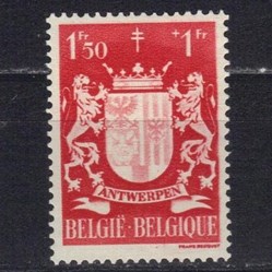 BELGIQUE - ANTITUBERCULEUX - ARMOIRIES DES PROVINCES- 1945 - 1FR50 1FR