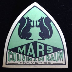Etiquette de Brasserie Cousin * De Rauw Frameries