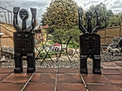 Deux statues africaine en bois