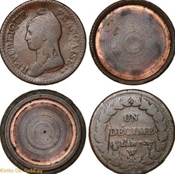 Boîtes des forçats - 1 Décime de l'AN 7