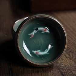 Tasse à Thé Chinoise en porcelaine craquelée de la Région de Longquan