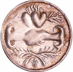 France – Jeton à épouser en argent – Bractéate