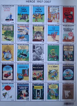 BELGIQUE - Timbres Tintin 2007