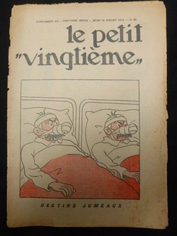 LE PETIT VINGTIÈME N°29 / 18 JUILLET 1935 TINTIN LE LOTUS BLEU-COUVERTURE HERGÉ