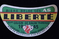 Etiquette de Brasserie Cousin * De Rauw Frameries