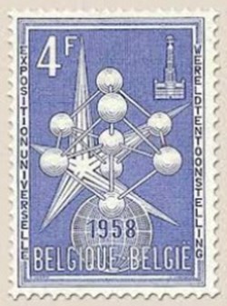 BELGIQUE-BELGIE - ATOMIUM - 1957 - 4FR