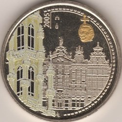Coffret BU Euro BELGIQUE 2005 - Grand’Place Bruxelles - Médaille colorée