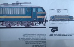 BELGIQUE - Timbre aniv chemin de fer SNCB 1985