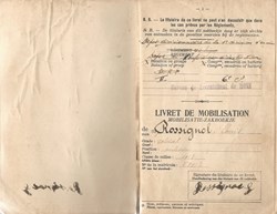 Livret de Mobilisation de Louis ROSSIGNOL (A00021)