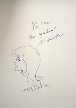 BD - Tibet Duchateau - Ric Hochet - Suspense à la télévision + Dessin d'Auteur