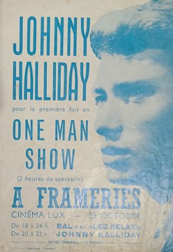 AFFICHETTE - Johnny Hallyday pour la première fois en ONE MAN SHOW