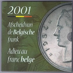 BELGIQUE - Adieu au franc belge - 2001
