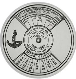 RDC - Rotating 50 Year Calendar - 1995