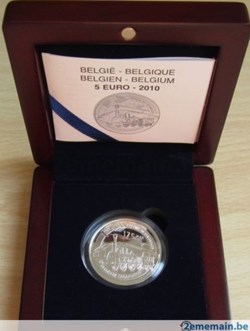 5 euros - 150 ans des Chemins de fer belges