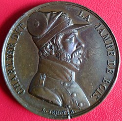 Médaille de la Révolution belge de 1830 - Charlier Jambe de Bois.