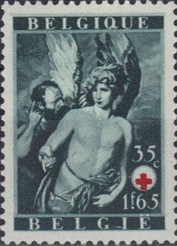 BELGIQUE - CROIX ROUGE - 1944 - 35ct 1fr65