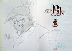 BD - Morvan Munuera Twins - Sir Pyle S. Culape - T1 Mythecin généraliste + Dessin d'auteur
