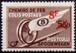 BELGIQUE - CHEMIN DE FER COLIS POSTAUX - 8F - 1939