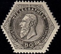 BELGIQUE - Timbre télégraphe - 1871 - 80