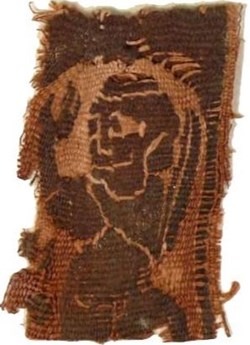Fragment de tissu copte de VIème siècle ap. J.-C.