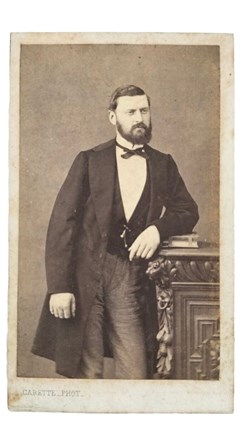 CDV 1867 Monsieur ALBERT DELAHODDE photo carette Lille