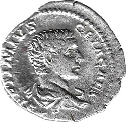 Géta César, Rome c. 208, PONTIF COS II