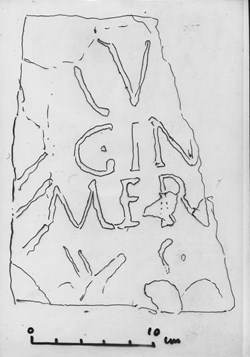 taulignan inscription St Marcel (croquis)