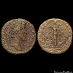 ANTONIN LE PIEUX - Dupondius - 153-154 - Rome - INEDIT