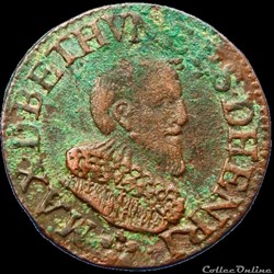 BERRY - PRINCIPAUTÉ DE BOISBELLE-HENRICHEMONT - MAXIMILIEN DE BÉTHUNE, Double tournois, type 3