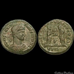 CONSTANTIN II - Centenionalis ou Nummus - 318-319 - Siscia - 5e Officine - Type 3