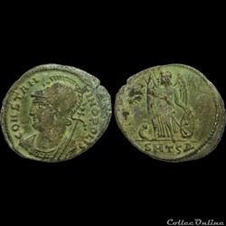 CONSTANTINOPLE - Centenionalis ou Nummus - 330-333 - Thessalonique - 4e Officine - Type 3