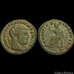 CONSTANCE I CHLORE - Demi-Follis ou Demi-Nummus - 317-318 - Rome - 4e Officine - INEDIT