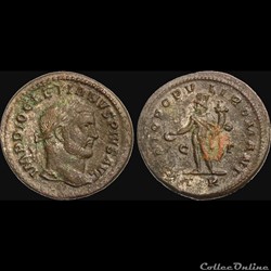 DIOCLETIEN - Follis ou nummus - 296 297 - Trèves - 3e officine