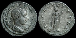 Gordian III, Denarius - Diana Lvcifera