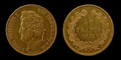 Louis-Philippe I° (1830-1848) - 40 francs or 1833 A