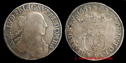 1665 - Anne Marie Louise d'Orleans (1650-1693), Demi ecu