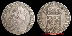 1669 - Anne Marie Louise d'Orleans (1650-1693), Demi ecu