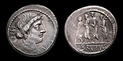 M. Junius Brutus, Denarius